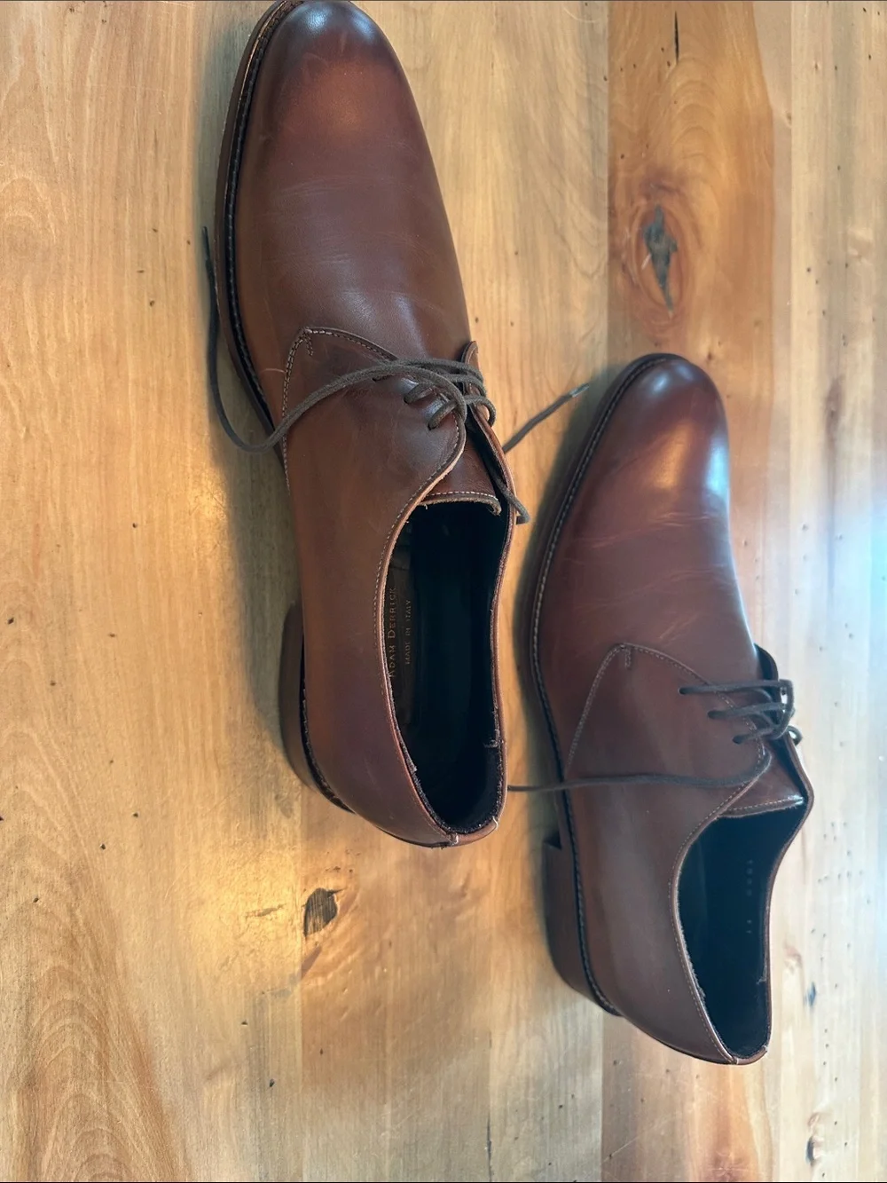 To Boot Men's Berry Tan Leather Dress Shoe